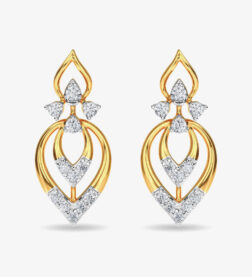 Beautiful Diamond Stud Eulla Earring Rose Gold